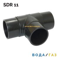 Тройник литой спигот 90 гр Д400 мм SDR11