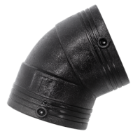 Электросварной отвод 45 градусов 90 мм ПЭ 100 SDR 11 EF