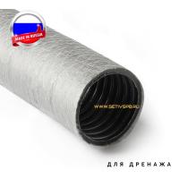 Труба дренажная однослойная SN4 d110х50 с геофильтром