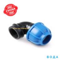 Отвод компрессионный d40x1" с наружной резьбой