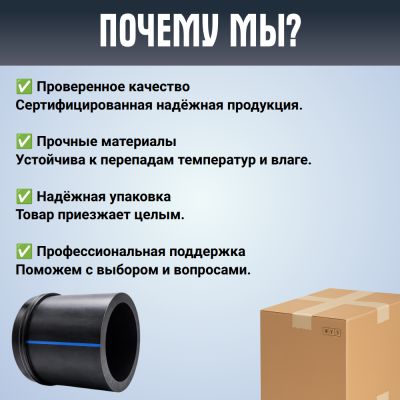 Заглушка сварная Д160 SDR 17 ПЭ100 PN10 купить в интернет-магазине