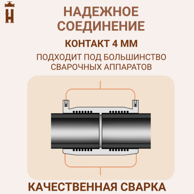 Тройник электросварной редукционный 90х63х90 SDR 11 tega